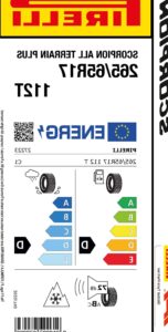tamano de neumaticos 265 65r17 en pulgadas